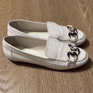 CHANEL Chain Link Loafers Patent Leather Women’s 40 US 9.5-10